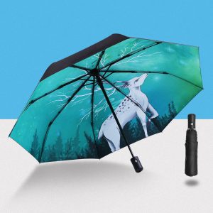 2022 Automatic Umbrella Sun Rain UV Protection Windproof Beach Umbrella Foldable Portable Umbrella