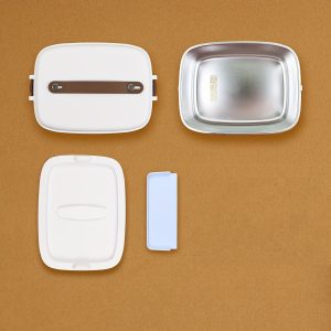 Portable Electric Lunch Box Heater: 1.8L Capacity, 2-in-1 Design for Car & Home Use