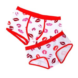 Cotton Couples Lovers Sexy Underwear Mens Boxer Women Panties Breathable Printing Shorts Cow pattern Underpants Clothing