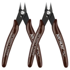 2Pcs Mini Nose Cutting Plier Electrical Wire Cable Cutter  Metal Side Snips Flush Pliers Convenient Durable Tool