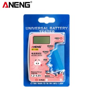 ANENG BT189 Universal Battery Tester for C,AA,AAA,D,N,9V 6F22 Batteries 1.5V 3V Button Cell Battery Indicator Electric Tools