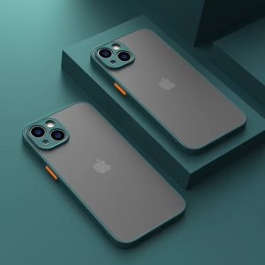 New Armor Bumper Shockproof Phone Case For iPhone 15 11 12 13 Mini 14 Pro XR X Xs Max Plus Silicone Hard Cover Capa