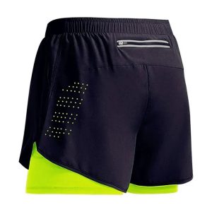2025New Men's Fitness Training Shorts Summer 2 In 1 Quick Dry Gym Beach Running Double-deck Shorts Outdoor Sportswear Men shorts