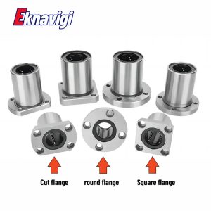 1PCS LMF6UU LMF/K/H 8 10 12 16UU Oval Flange Bushing Router Shaft CNC Linear Bearing For 3D Printer Parts Rods