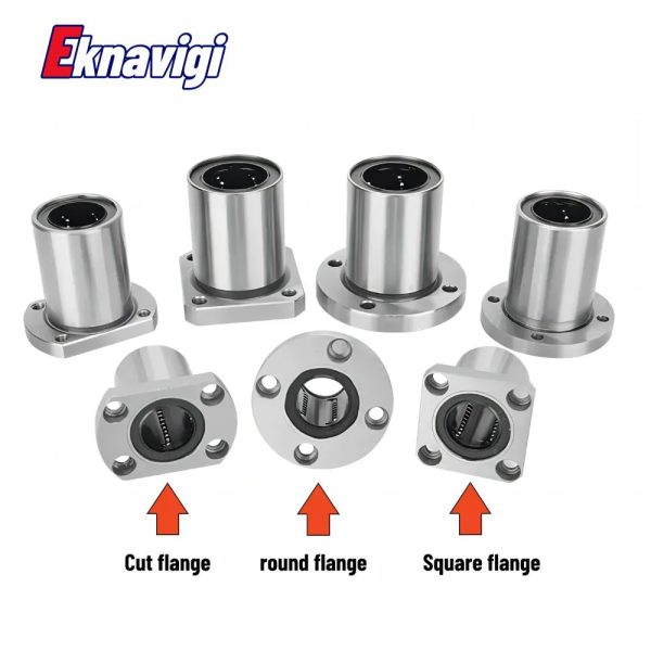 1PCS LMF6UU LMF/K/H 8 10 12 16UU Oval Flange Bushing Router Shaft CNC Linear Bearing For 3D Printer Parts Rods