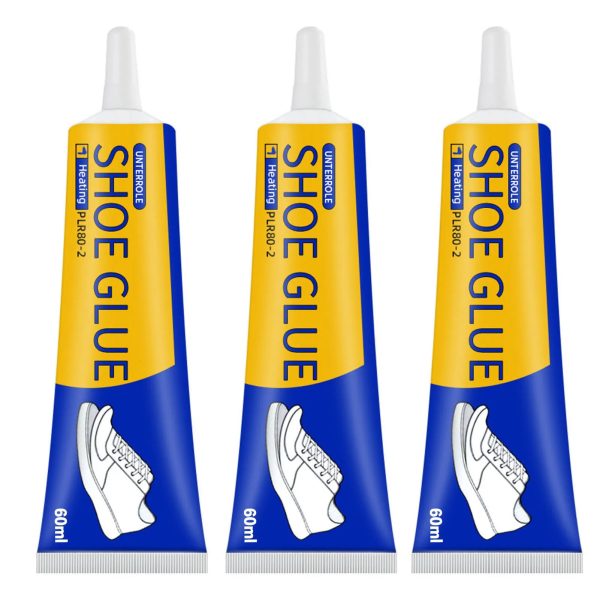 Clear Shoe Repair Adhesive Low Odor Strong Adhesive Soft Resin Shoe Glue for Fixing Worn Shoes or Boots