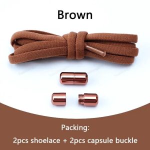 No Tie Shoelaces Semicircle Elastic Shoe Laces For Kids and Adult Sneakers Shoelace Quick Lazy Metal Lock Laces Shoe Strings