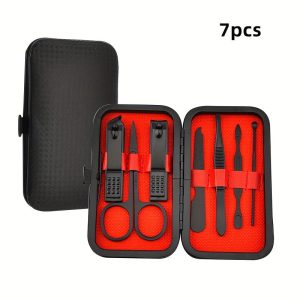 7/11/18 pcs Professional Manicure and Pedicure Kit - Includes Stainless Steel Cuticle Nipper, Nail Clippers, Scissors, and Nail Polish Tools - Perfect for Home Grooming and Salon Use